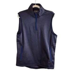 BONOBOS GOLF‎ Mens Vest Size Small Blue 1/4 Zip Performance Athleisure